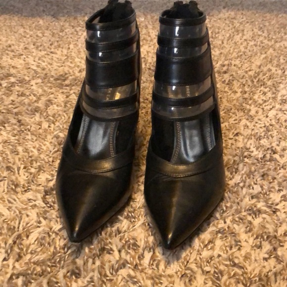 Black Derek Lam Meryl pointed-toe wedge heels - Picture 3 of 8